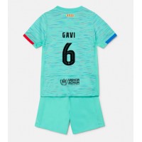 Koszulka piłkarska Barcelona Paez Gavi #6 Strój Trzeci dla dzieci 2023-24 tanio Krótki Rękaw (+ Krótkie spodenki)